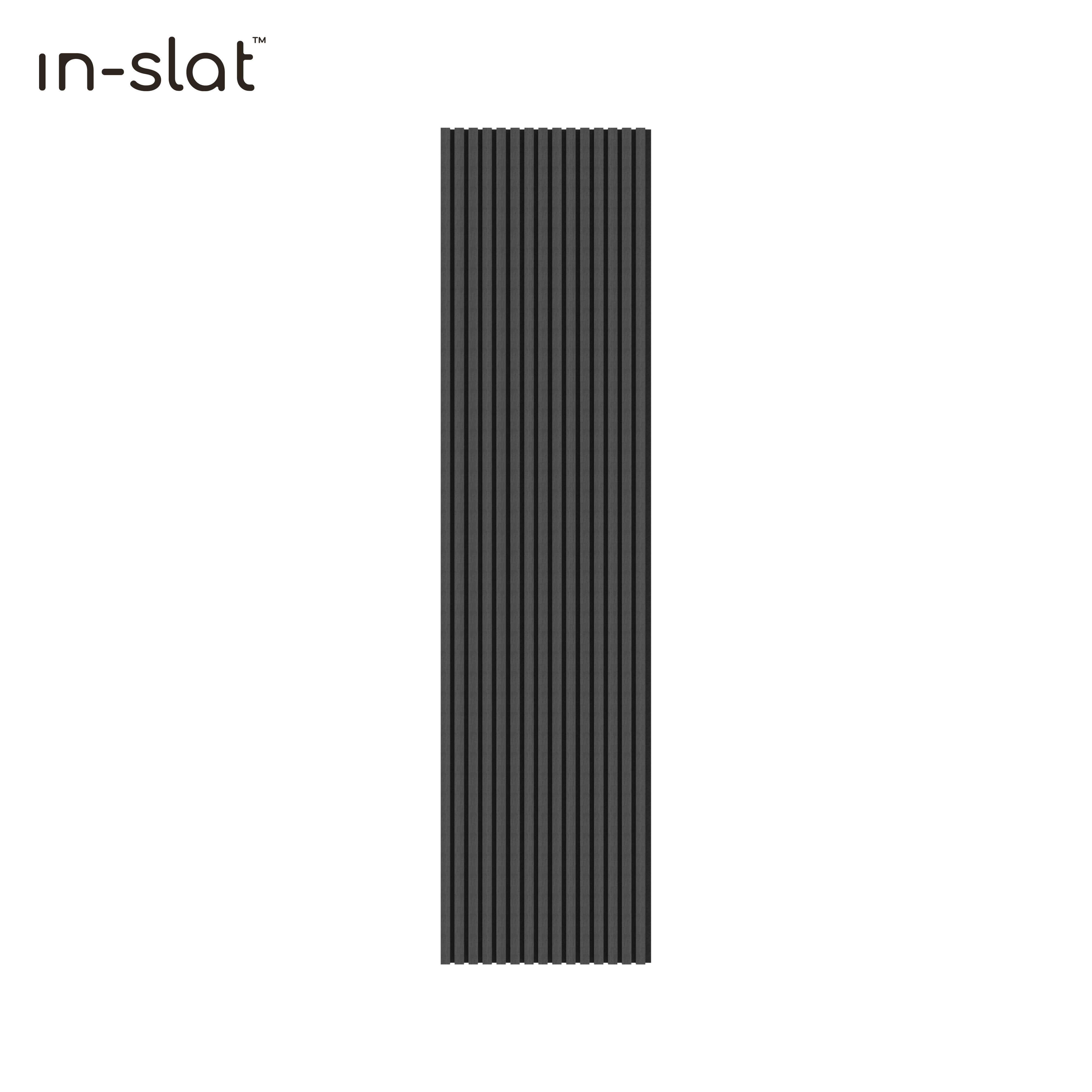 In-slat™ acoustic wall panel - black oak