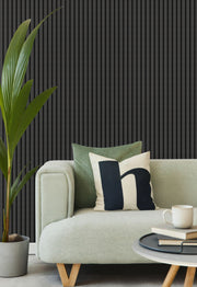 In-slat™ acoustic wall panel - black oak