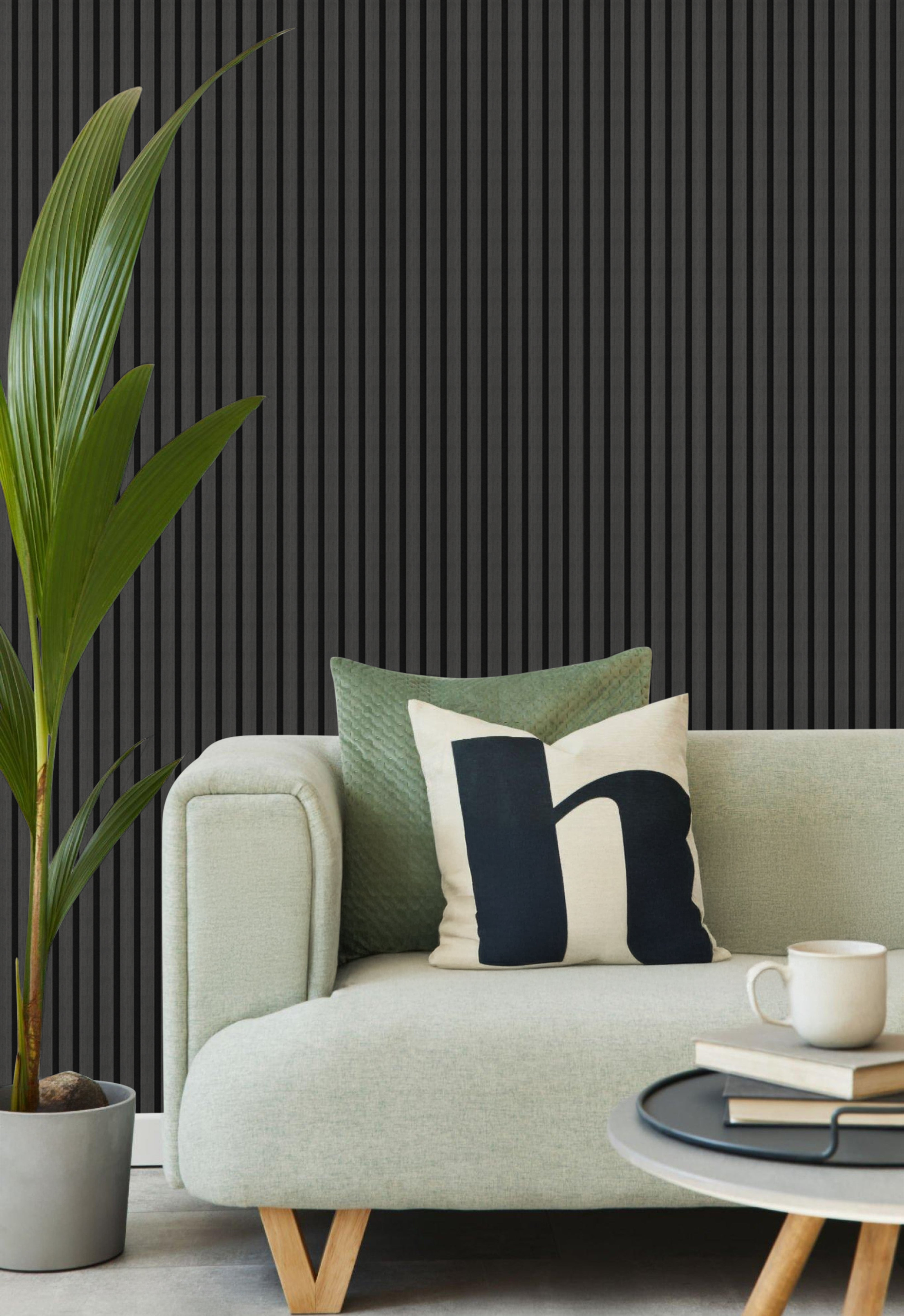 In-slat™ acoustic wall panel - black oak