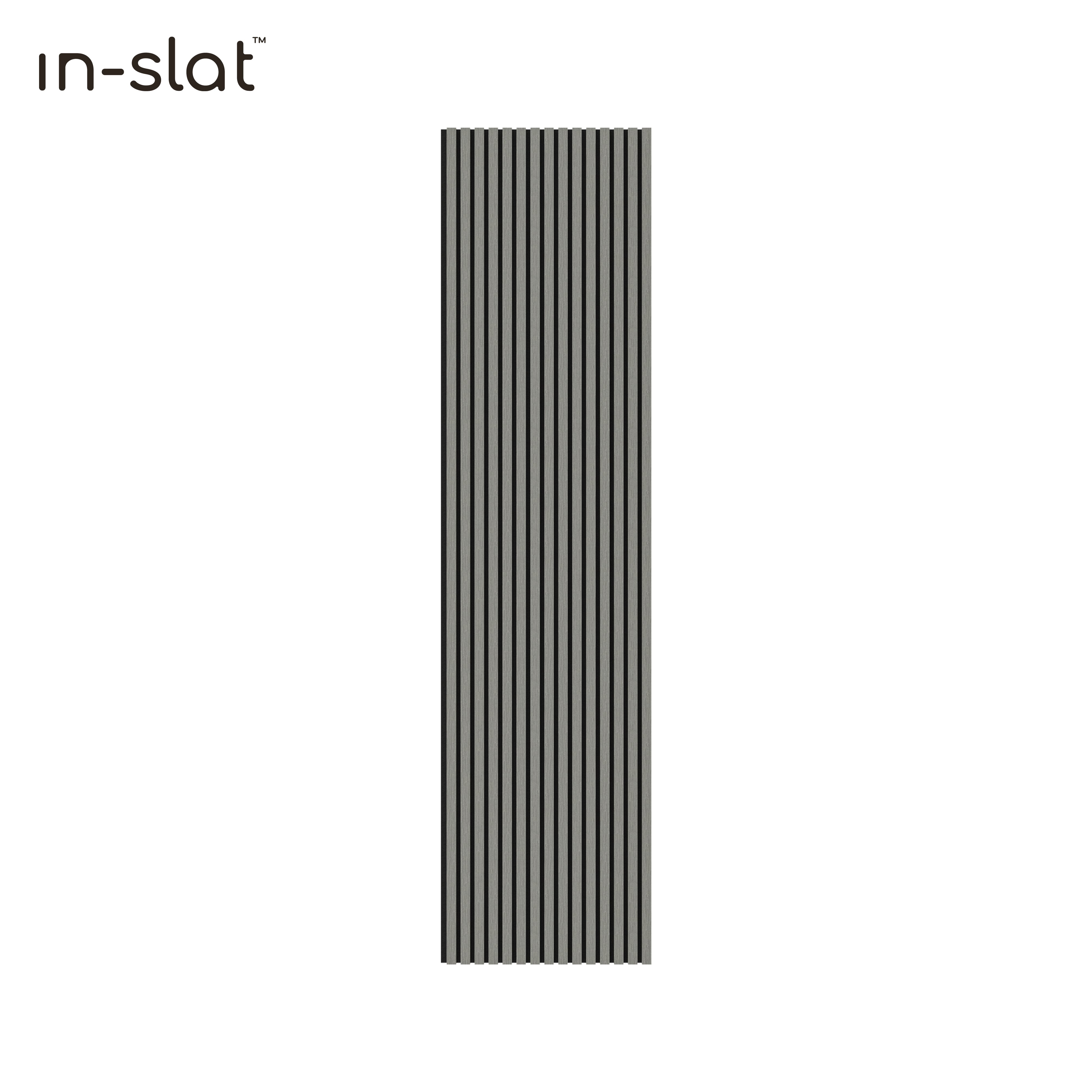 In-slat™ acoustic wall panel - grey oak