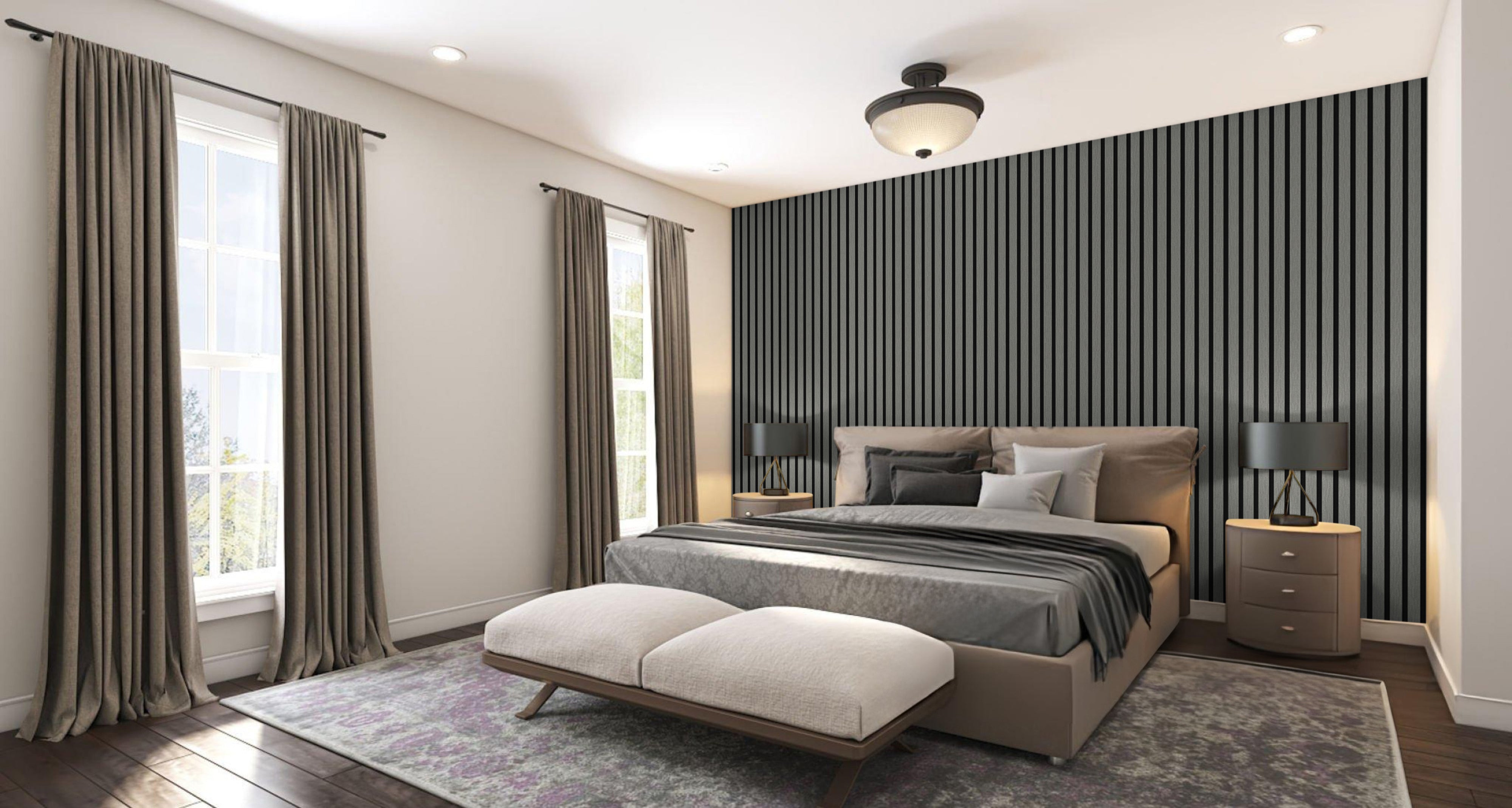In-slat™ acoustic wall panel - grey oak