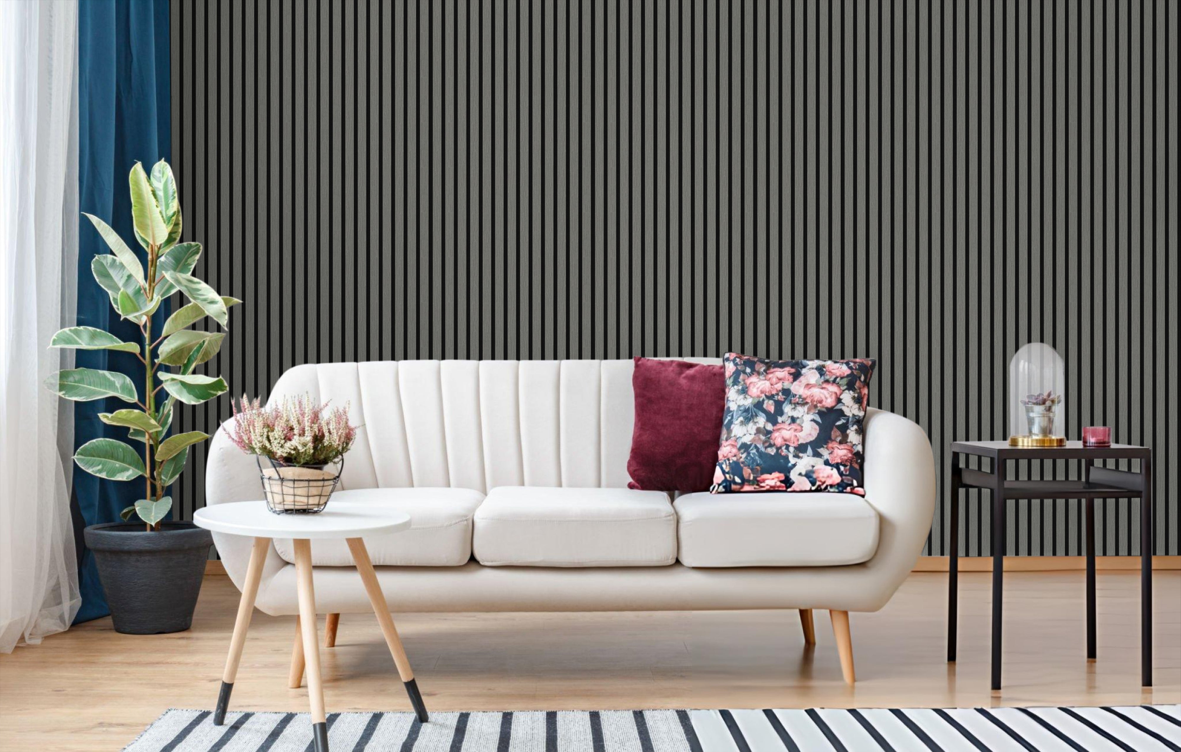 In-slat™ acoustic wall panel - grey oak