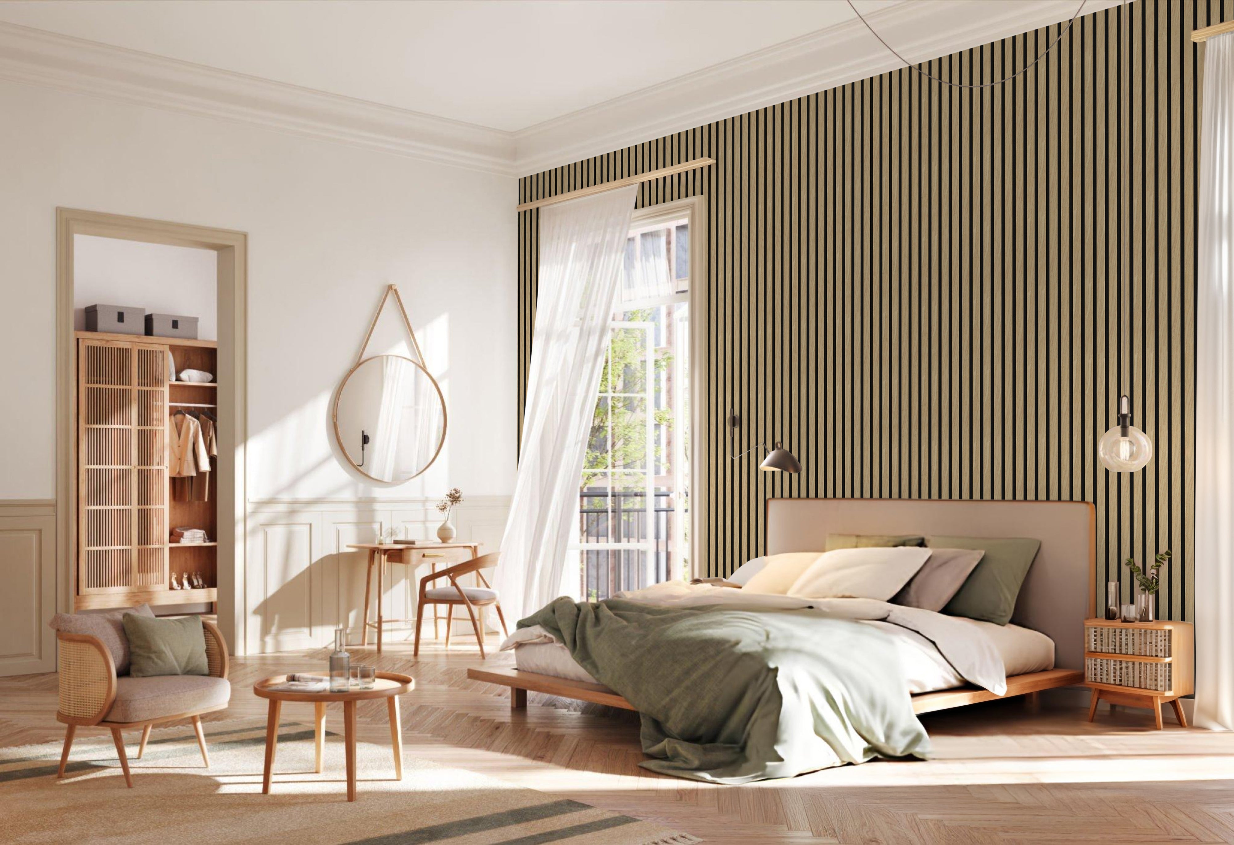 In-slat™ Acoustic Wall Panel - Oak
