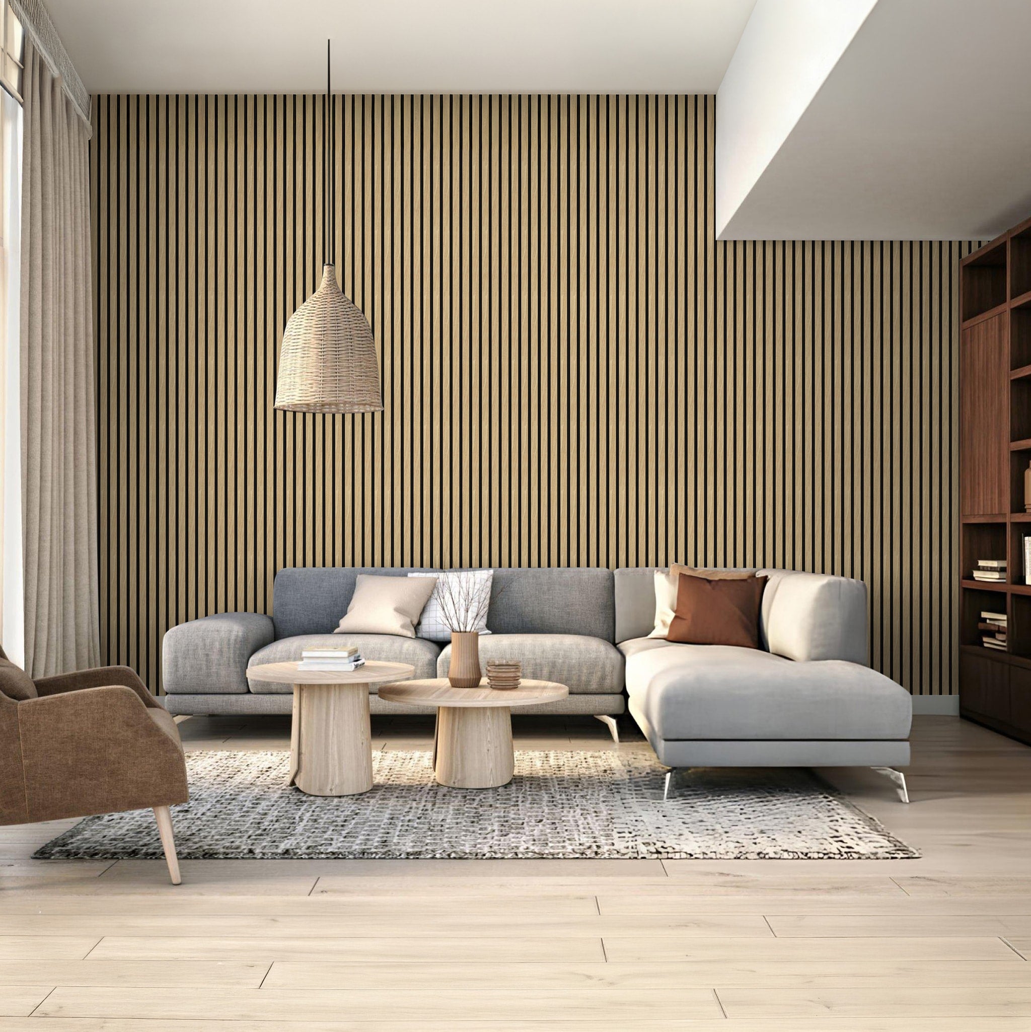 In-slat™ Acoustic Wall Panel - Oak