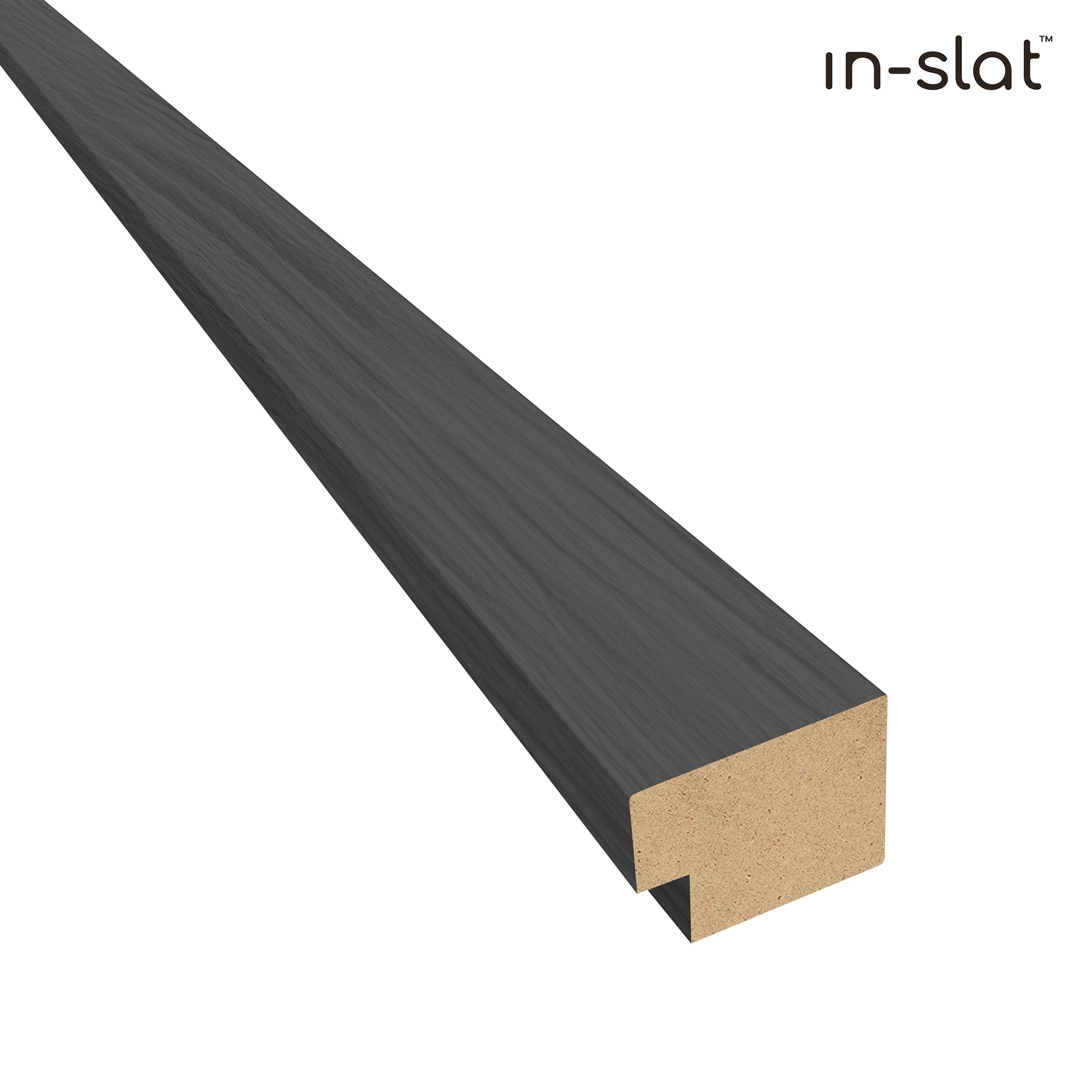 In-slat™ acoustic wall panel - black oak